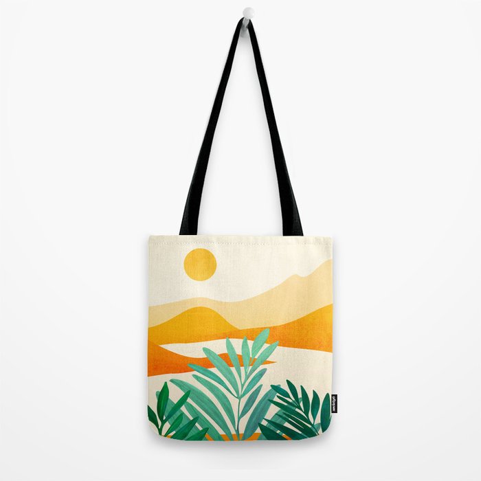 Golden Alpine Sunset Landscape Tote Bag Gallery Image 2