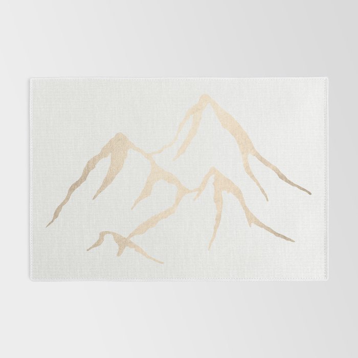 Adventure White Gold Mountains Rug Gallery Image 2