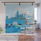 City on the Lake Wall Mural Gallery Image 1