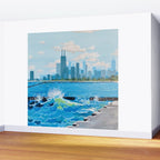 City on the Lake Wall Mural Gallery Image 2