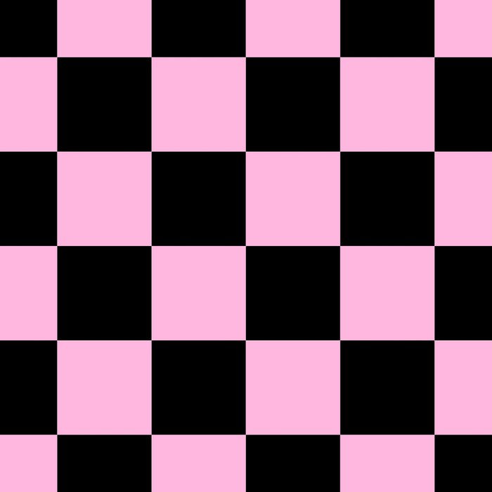 Checkered (Black & Pink Pattern) Coffee Mug Gallery Image 2
