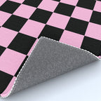 Checkered (Black & Pink Pattern) Rug Gallery Image 4