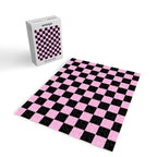 Checkered (Black & Pink Pattern) Jigsaw Puzzle Gallery Image 2