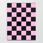 Checkered (Black & Pink Pattern) Notebook Gallery Image 4