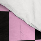 Checkered (Black & Pink Pattern) Comforter Gallery Image 4