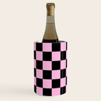 Checkered (Black & Pink Pattern) Wine Chiller Gallery Image 2