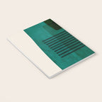 Orange Teal Green Modern Abstract Artwork Notebook Gallery Image 3