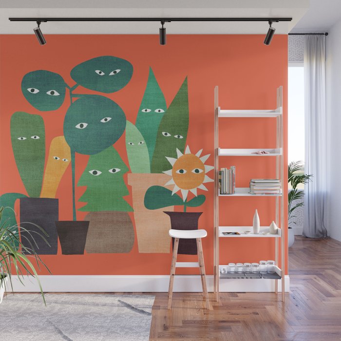 The plants are watching (paranoidos maximucho) Wall Mural Gallery Image 1