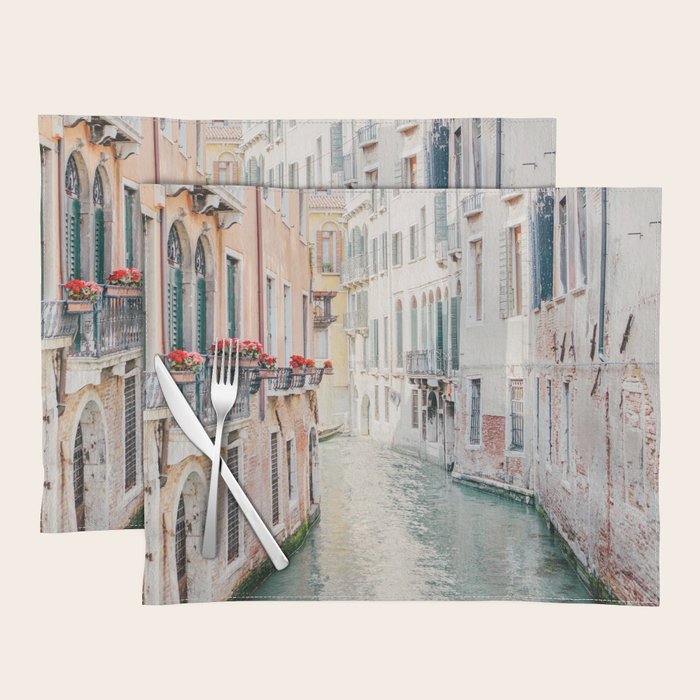 Venice Canal #1 - Italy Travel Photography Placemat Gallery Image 1