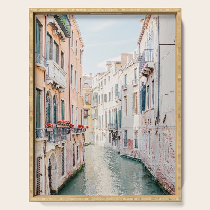 Venice Canal #1 - Italy Travel Photography Serving Tray Gallery Image 1