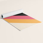 Hariasa - Classic Colorful Abstract Minimal Retro 70s Style Stripes Design Yoga Mat Gallery Image 2
