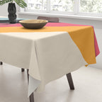 Hariasa - Classic Colorful Abstract Minimal Retro 70s Style Stripes Design Tablecloth Gallery Image 3