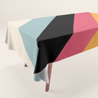 Hariasa - Classic Colorful Abstract Minimal Retro 70s Style Stripes Design Tablecloth Gallery Image 1