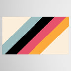 Hariasa - Classic Colorful Abstract Minimal Retro 70s Style Stripes Design Tablecloth Gallery Image 2