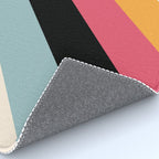 Hariasa - Classic Colorful Abstract Minimal Retro 70s Style Stripes Design Rug Gallery Image 4