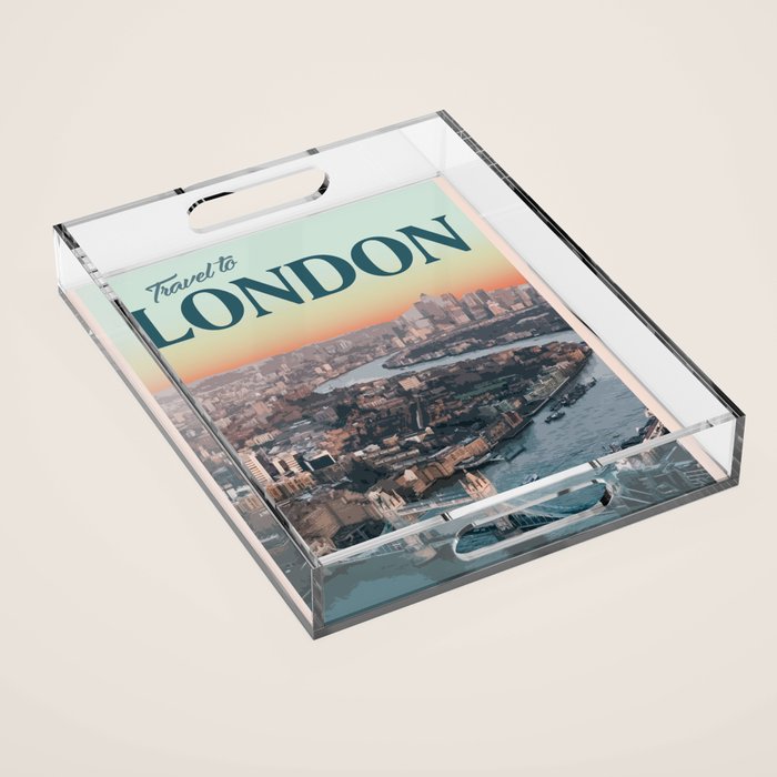 Visit London Acrylic Tray Gallery Image 1