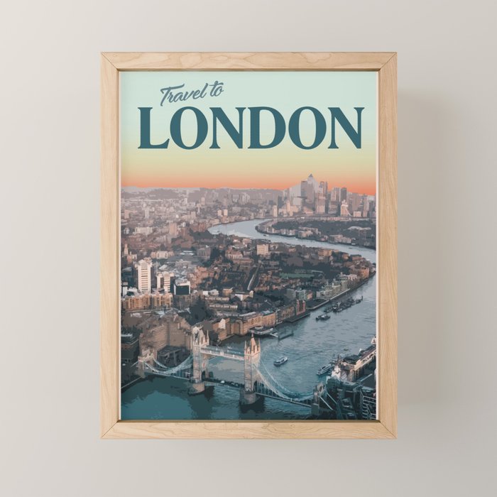 Visit London Mini Art Print Gallery Image 1