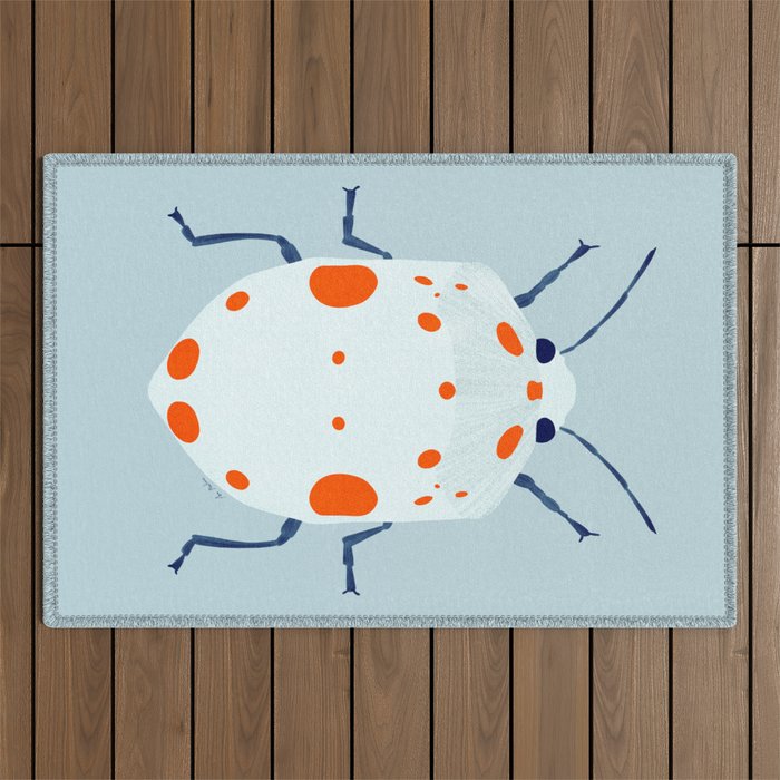 Cute beetle Outdoor Rug Gallery Image 1