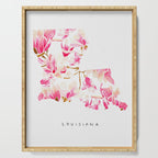 Louisiana State Flower - Magnolias Serving Tray Gallery Image 1