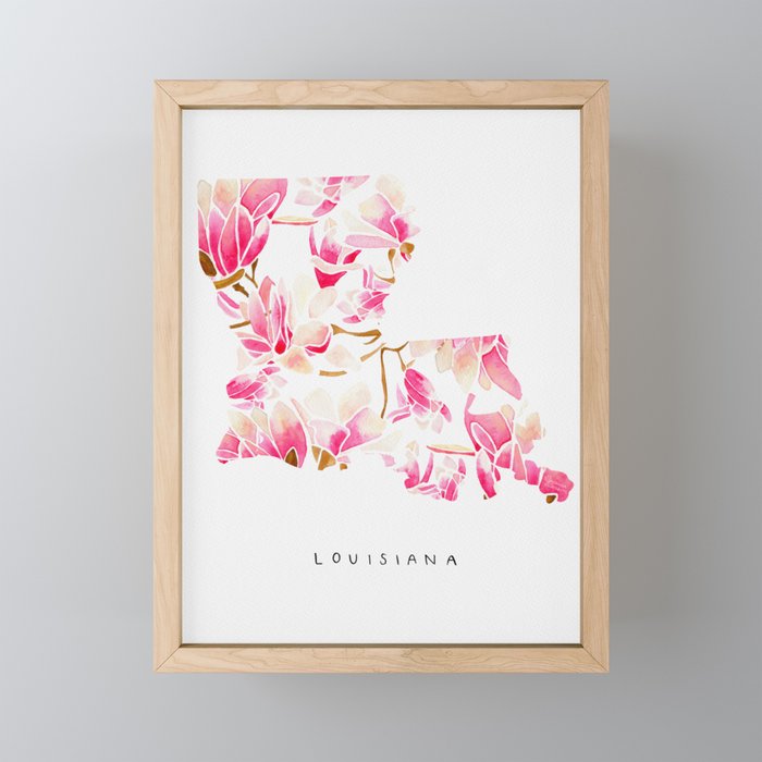 Louisiana State Flower - Magnolias Mini Art Print Gallery Image 1