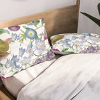 Summer Fruits Botanical Illustration Collage Pillow Sham Gallery Image 2