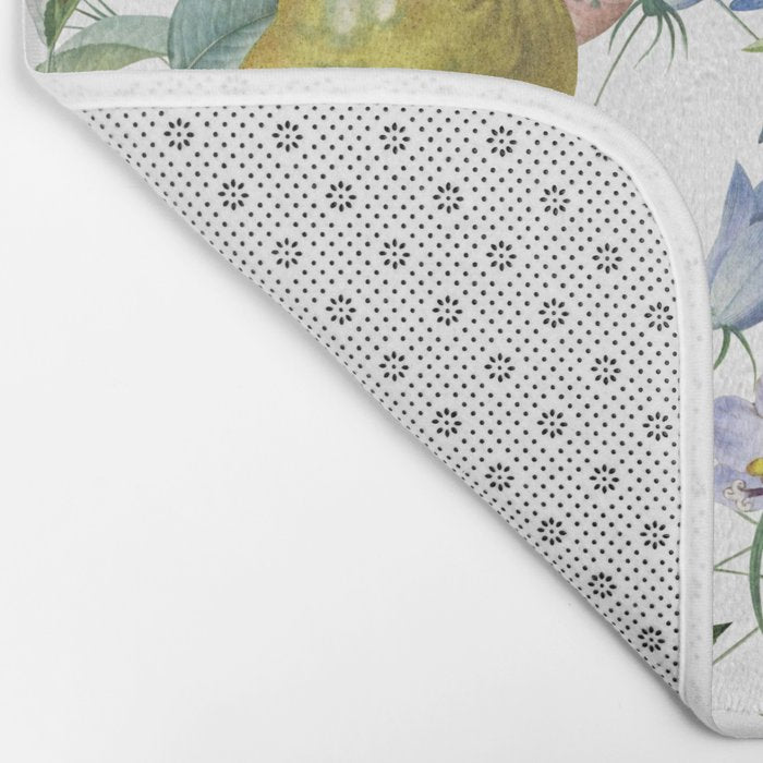 Summer Fruits Botanical Illustration Collage Bath Mat Gallery Image 2