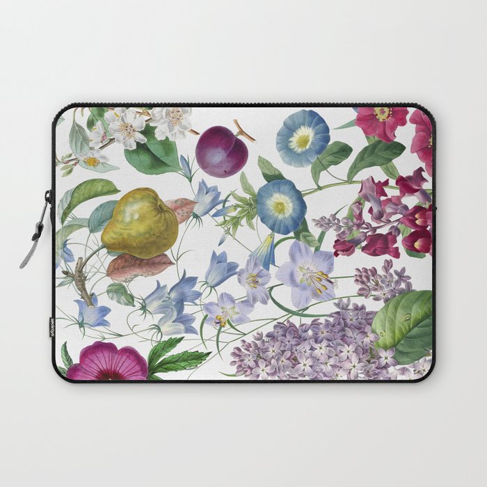 Summer Fruits Botanical Illustration Collage Laptop Sleeve Gallery Image 1