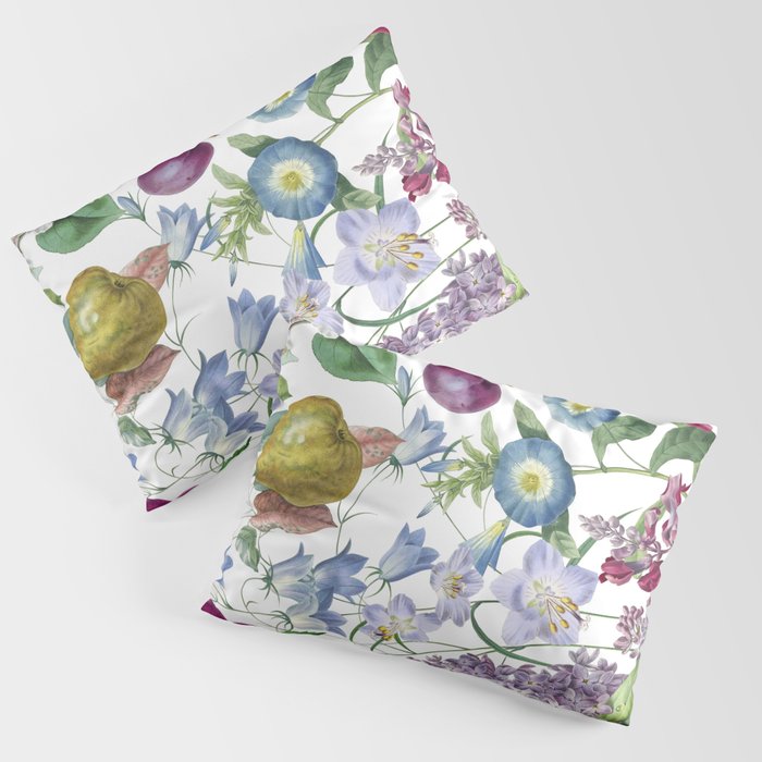 Summer Fruits Botanical Illustration Collage Pillow Sham Gallery Image 3