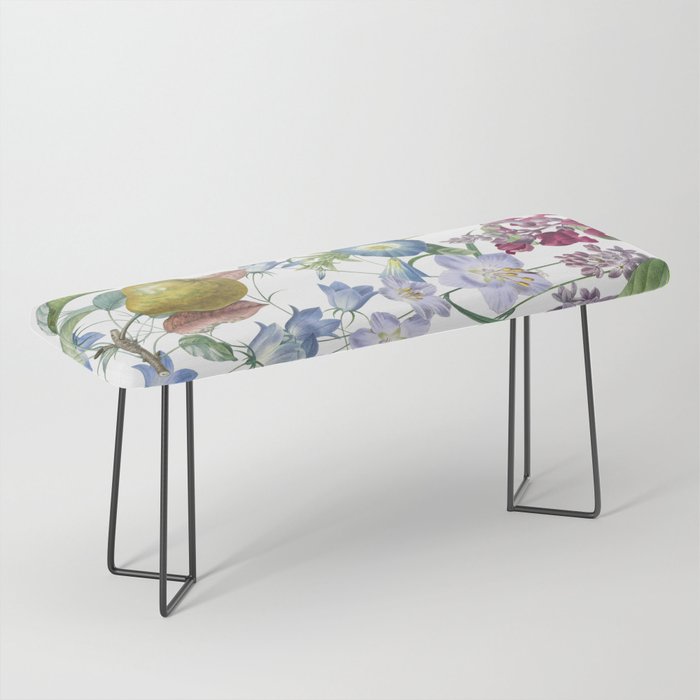 Summer Fruits Botanical Illustration Collage Bench Gallery Image 1