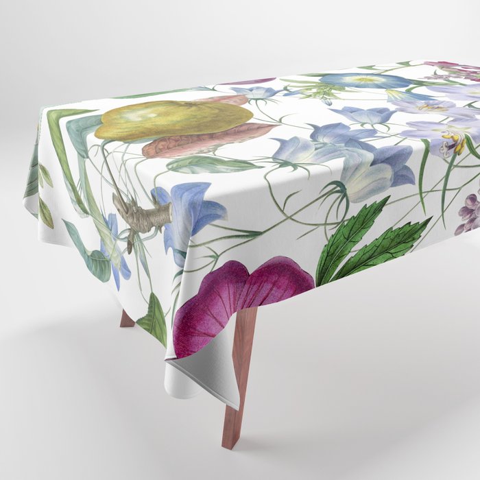 Summer Fruits Botanical Illustration Collage Tablecloth Gallery Image 1
