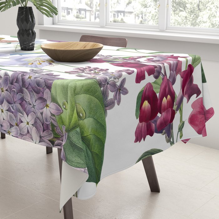 Summer Fruits Botanical Illustration Collage Tablecloth Gallery Image 3