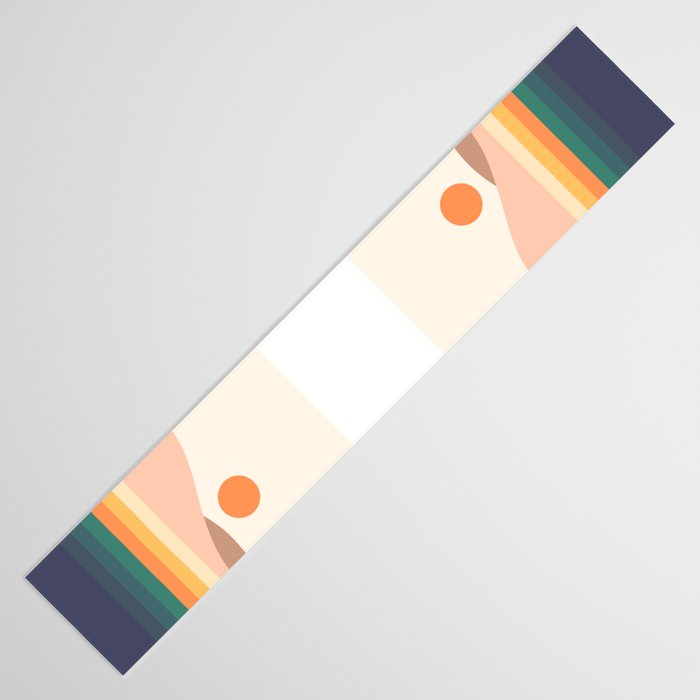 Retro Landscape 06B Table Runner Gallery Image 3