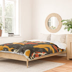Koi in Black Water Duvet Cover Gallery Image 2