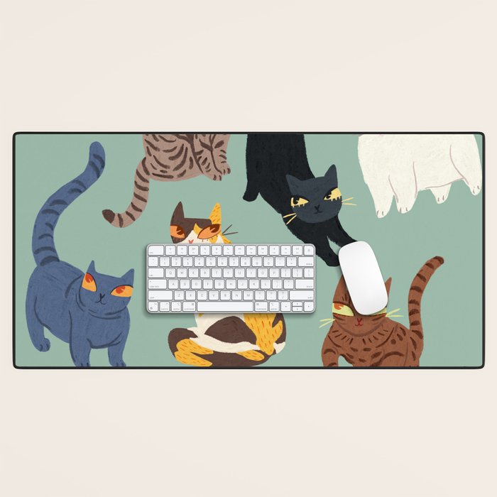 Cats Desk Mat Gallery Image 1