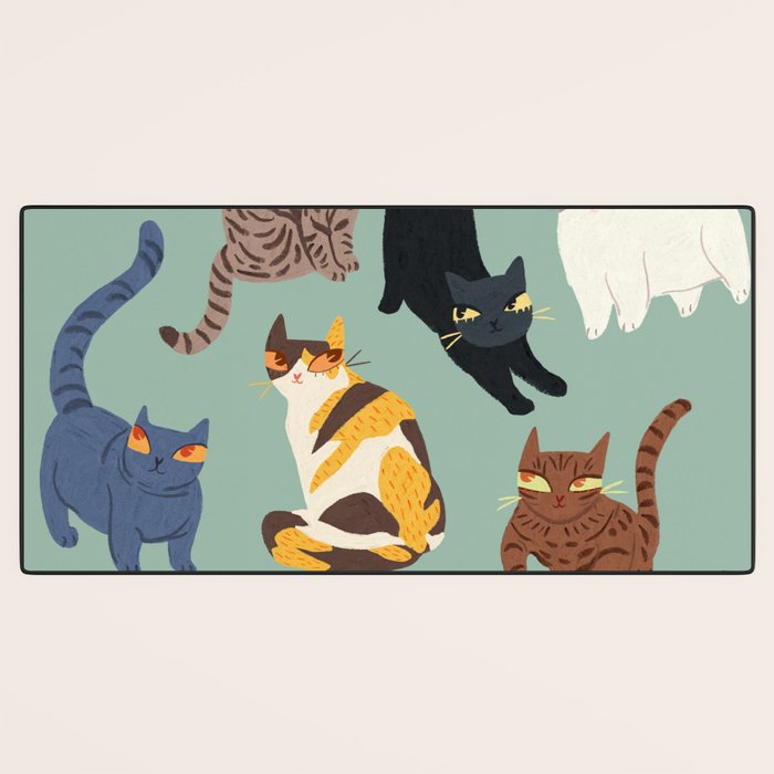 Cats Desk Mat Gallery Image 3