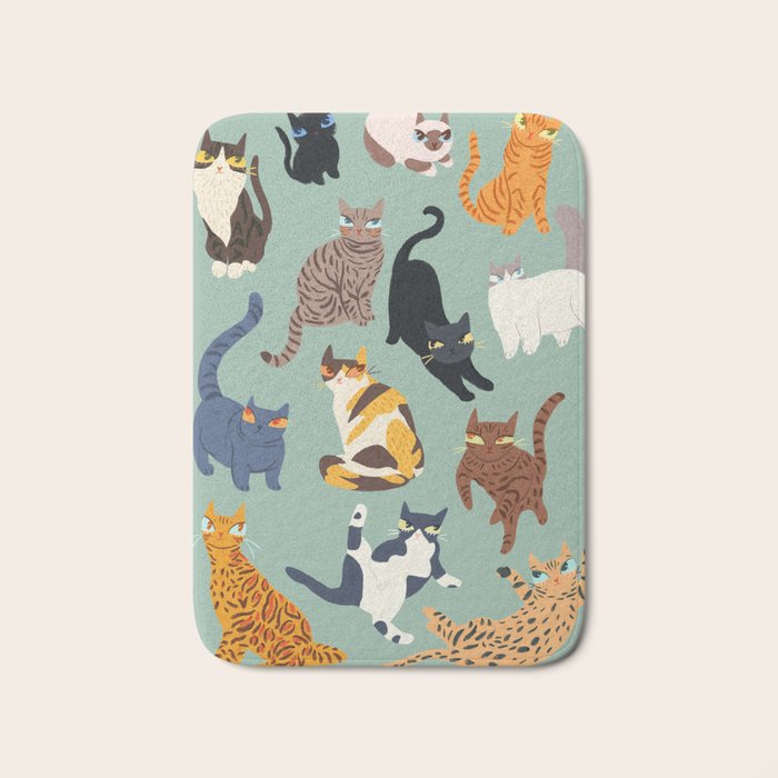Cats Bath Mat Gallery Image 1