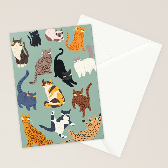 Cats Stationery Card Gallery Image 2