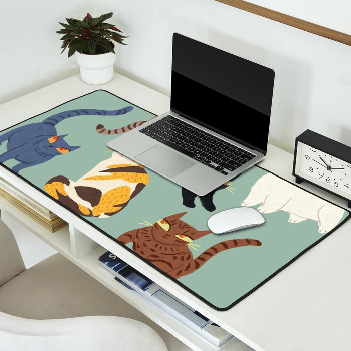 Cats Desk Mat Gallery Image 2