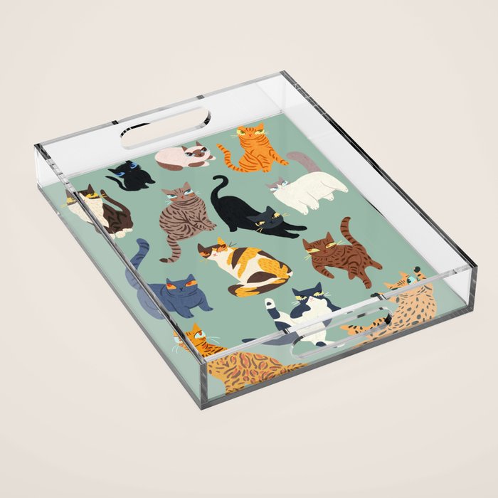 Cats Acrylic Tray Gallery Image 1