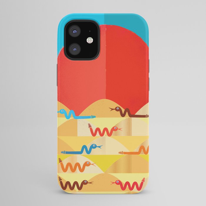 Colorful Snakes On A Desert iPhone Case Gallery Image 42