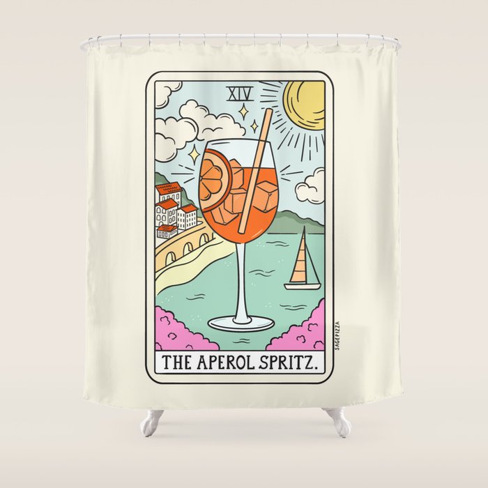 SPRITZ READING Shower Curtain Gallery Image 1