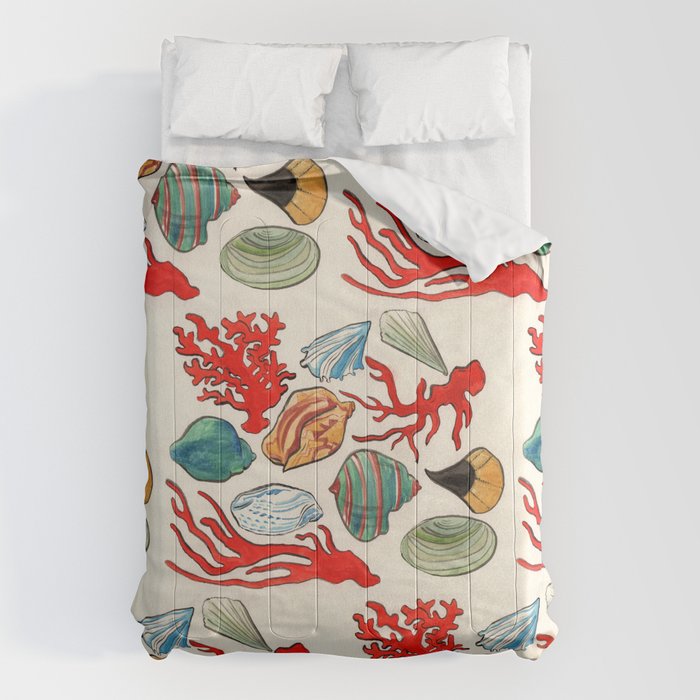 Sea Life Watercolor Comforter Gallery Image 6