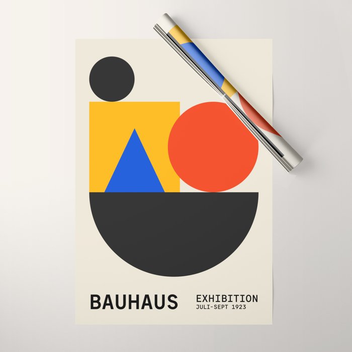 Balance 02: Bauhaus Mid-Century Edition Wrapping Paper Gallery Image 1