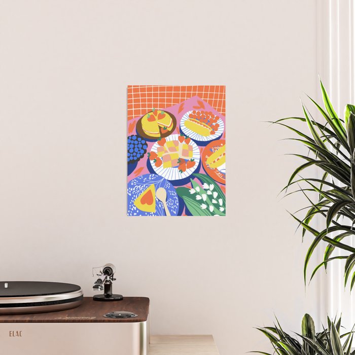 Victoria sponge still life Poster Gallery Image 2