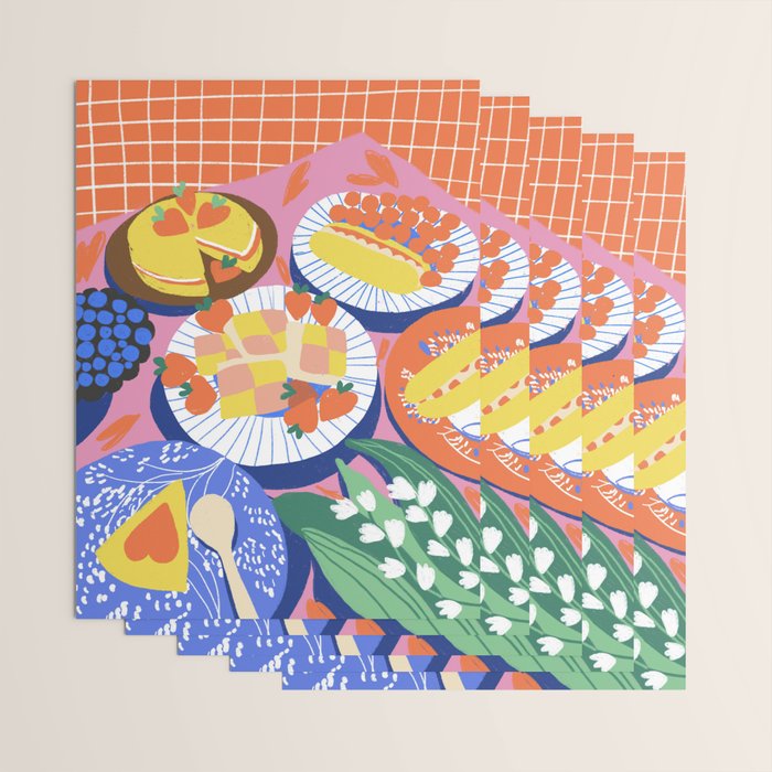 Victoria sponge still life Wrapping Paper Gallery Image 3