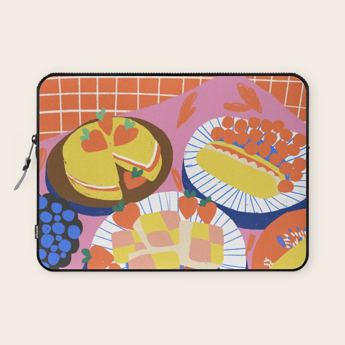 Victoria sponge still life Laptop Sleeve Gallery Image 1
