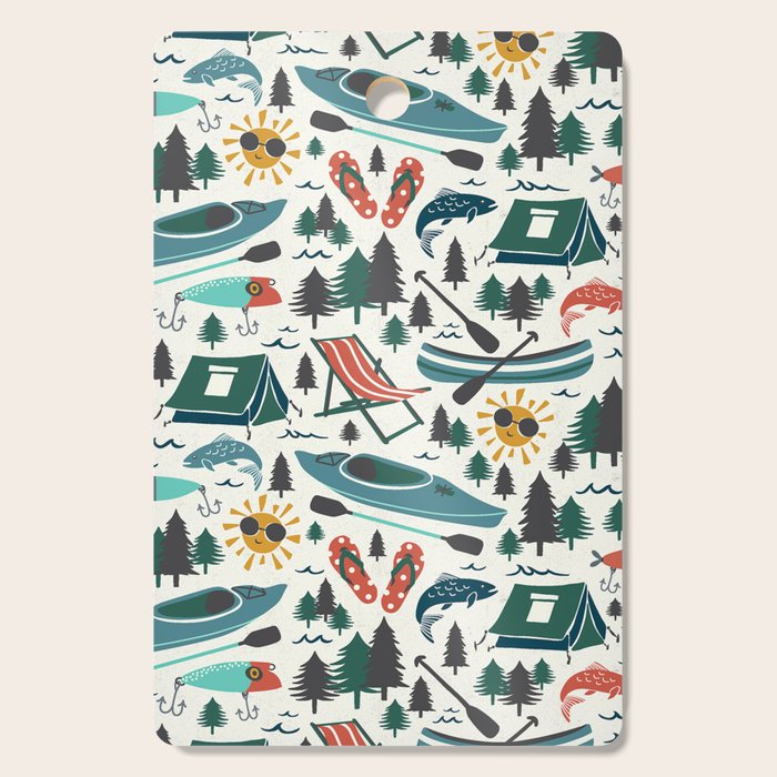 Lake Life - Summer Ivory Cutting Board Gallery Image 1