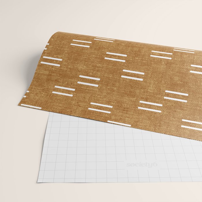 double dash on mustard Wrapping Paper Gallery Image 2