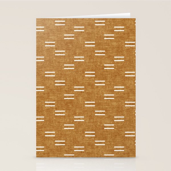 double dash on mustard Stationery Card Gallery Image 2