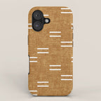 double dash on mustard iPhone Case Gallery Image 1